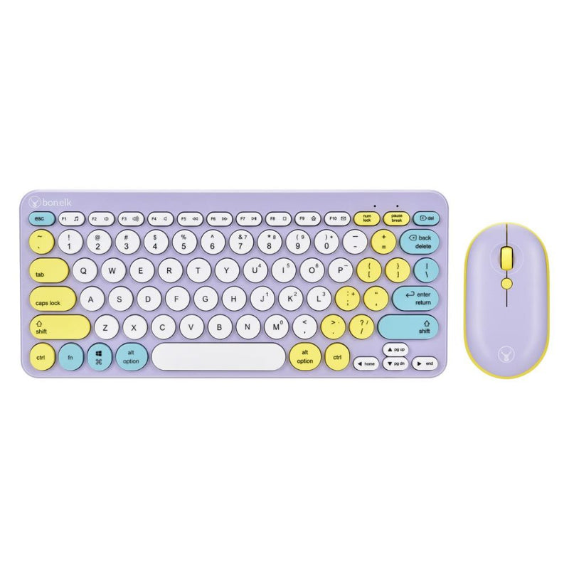 Bonelk KM-383 Wireless Keyboard and Mouse Combo Teal