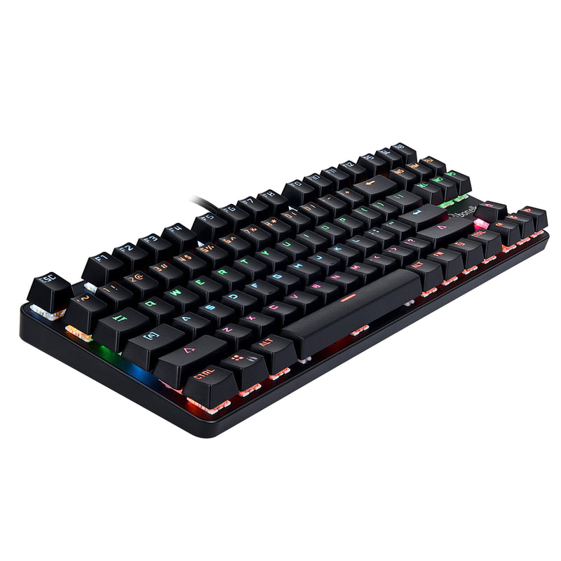 Bonelk Gaming Mechanical Compact Wired RGB LED Keyboard (Black)
