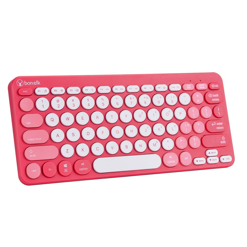 Bonelk Wireless Keyboard and Mouse Combo, Compact, KM-383 Red