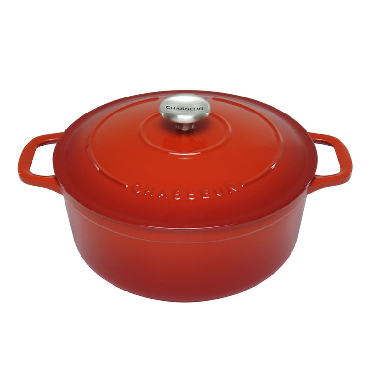 Chasseur Round French Oven 28cm/6.1L (Red)