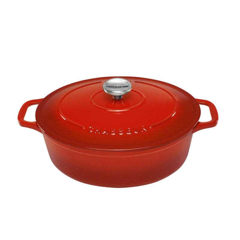 Chasseur Oval French Oven 27cm/3.6L (Red)