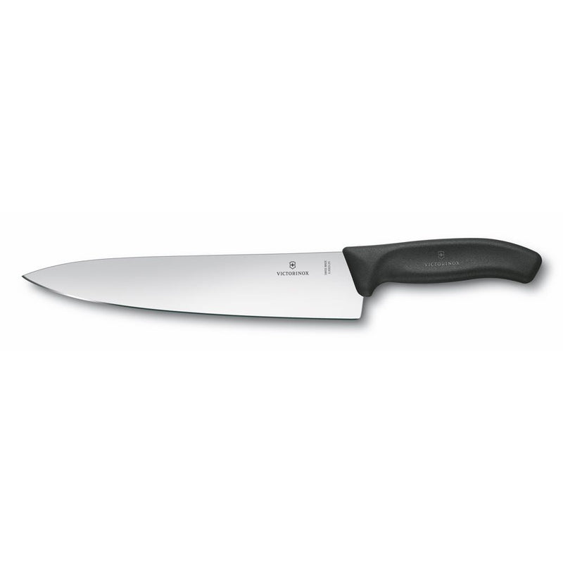 Victorinox Classic Cooks Carving Straight Edge Knife 25cm (Black)