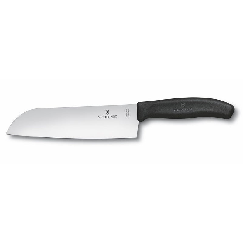 Victorinox Classic Santoku Wide Blade Knife 17cm (Black)