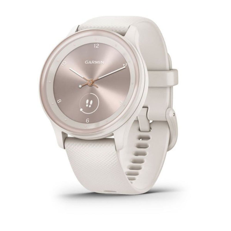 Garmin Vivomove Sport (Ivory Case with Silicone Band with Peach Gold Accents)