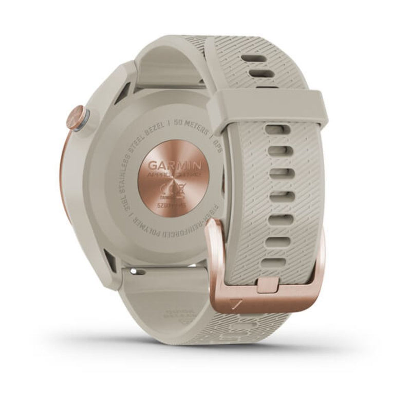 Garmin Approach S42 (Rose Gold Ceramic Bezel with Light Sand Silicone Band)