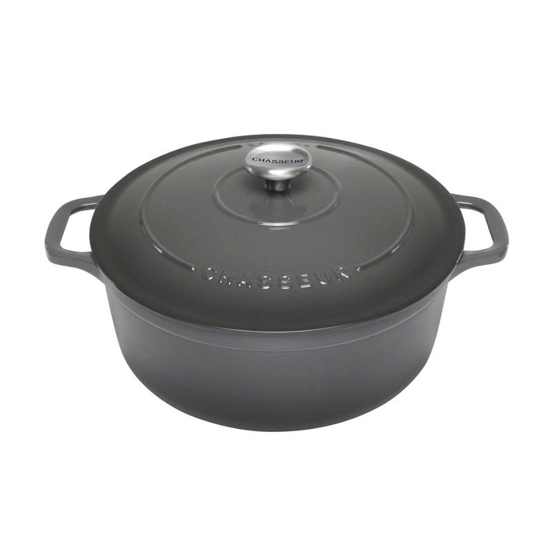 Chasseur Round French Oven 28cm/6.1L (Caviar)